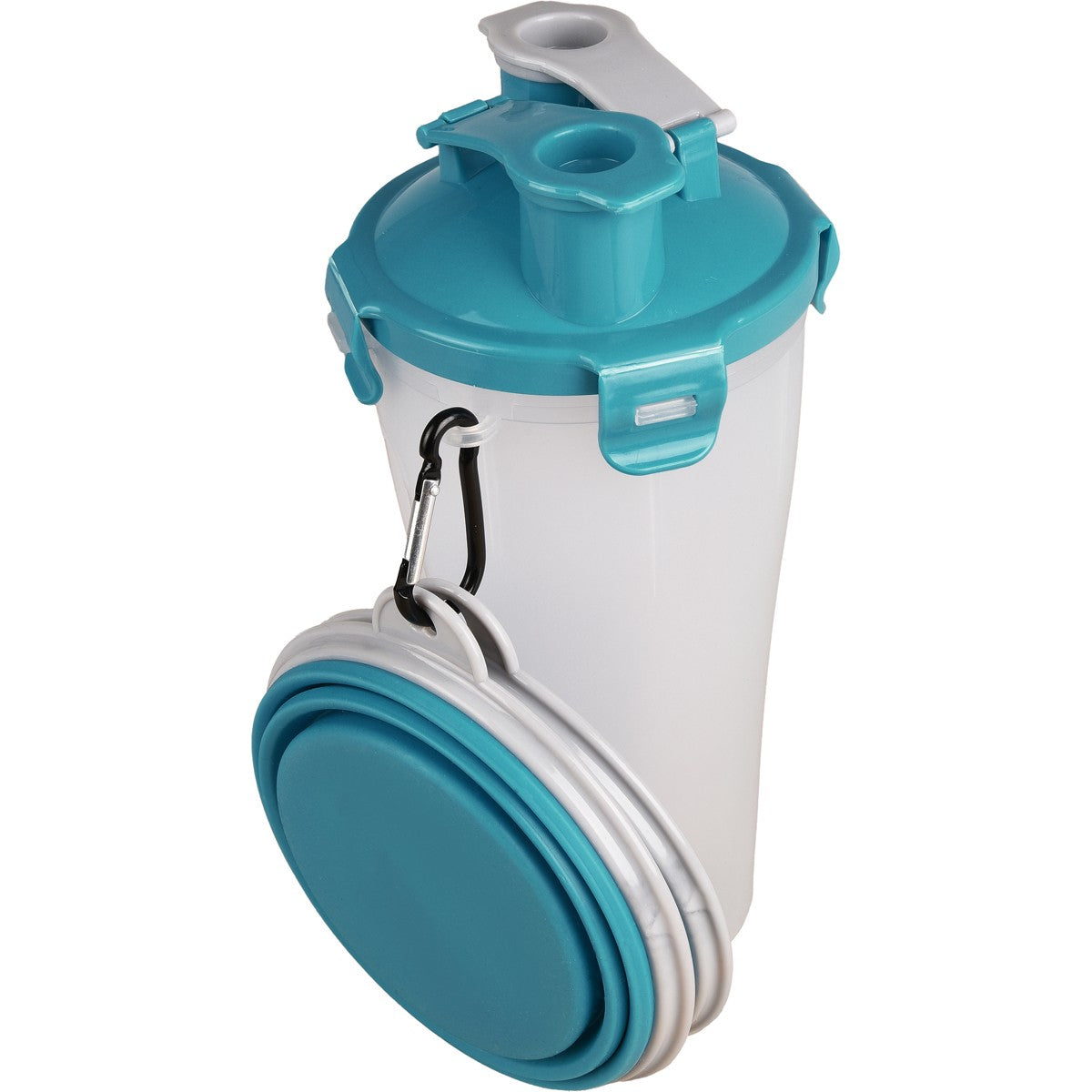 Recipiente De Viaje 2 En 1 Para Comida Y Agua Flamingo Pack 3 uds
