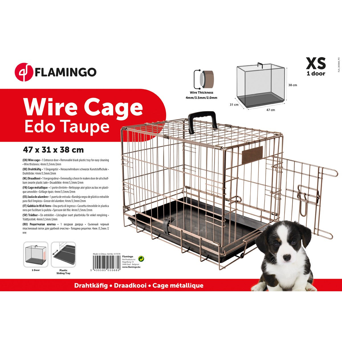 Jaula Para Perro Flamingo EBO