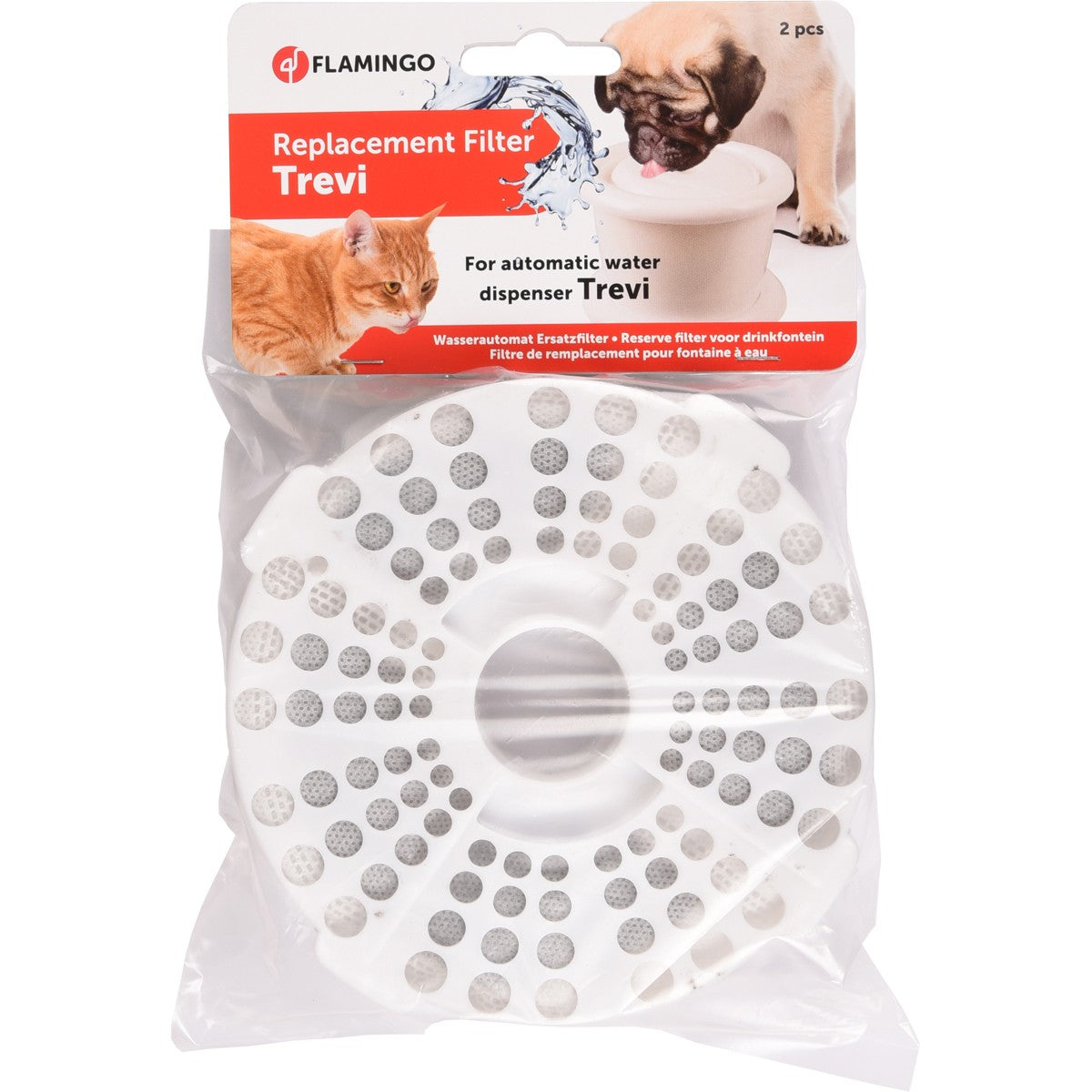Filtro Para Fuente Para Beber Trevi Dog & Cat Flamingo (6 Uds)