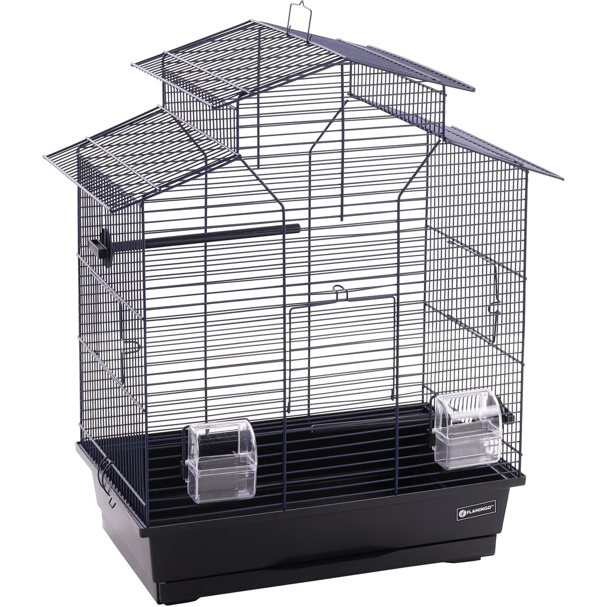 JAULA PARA PÁJAROS FLAMINGO (51x30x60) - NUMFOR 1 AZUL METÁLICO