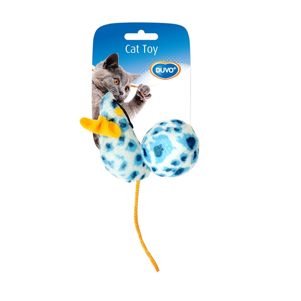 Duvo Surtido de ratón y pelota (leopardo)