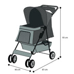 Carrito De Paseo Para Perro Flamingo Smart Buggy