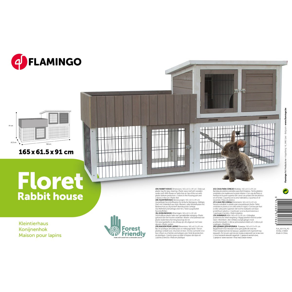 Casa Para Conejo Flamingo - Floret Urban