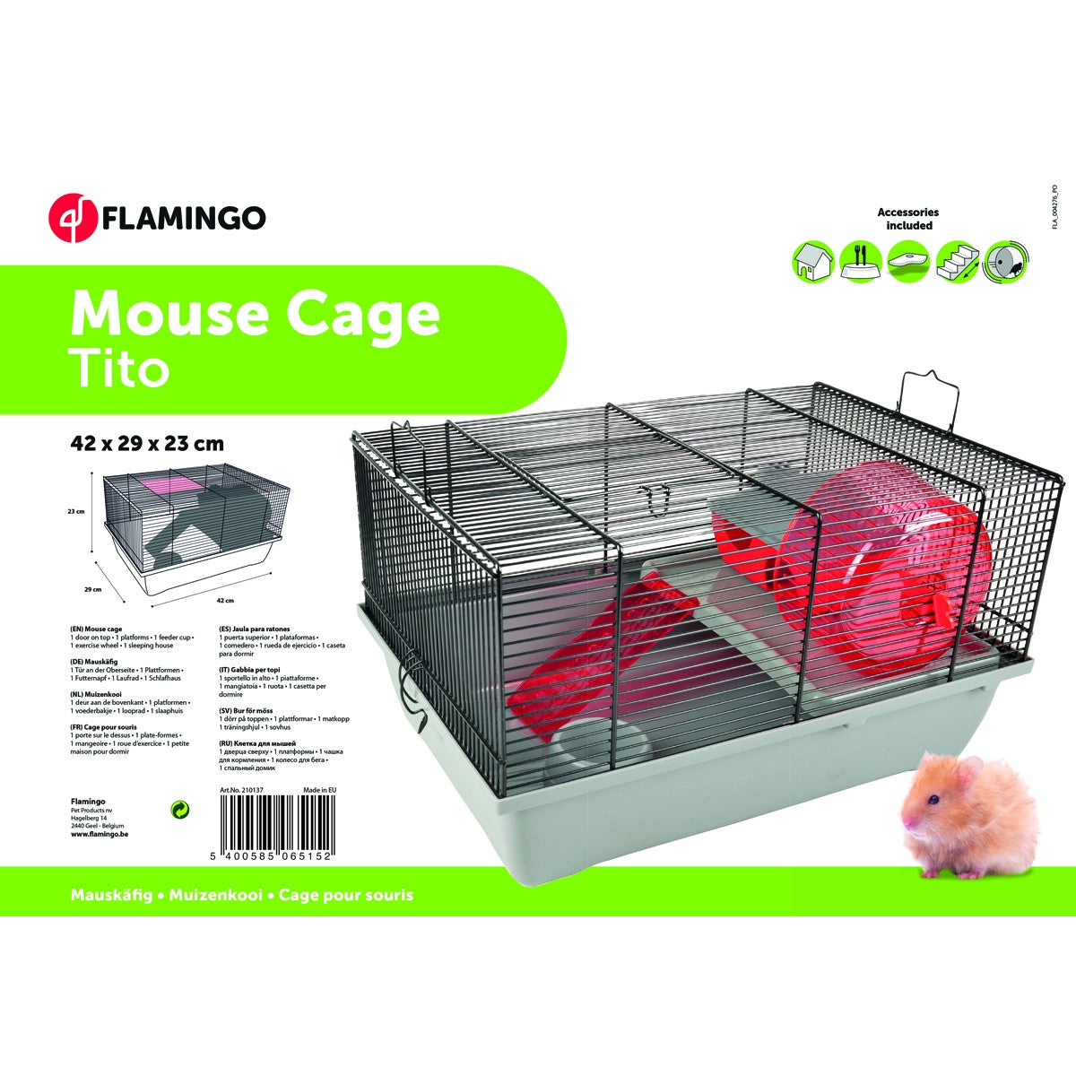 Jaula Para Ratón Flamingo - Tito