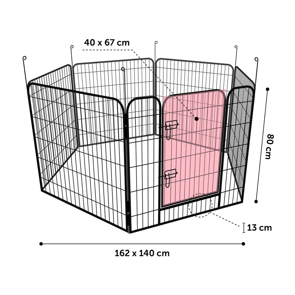 Parque Para Perro Flamingo Zecta - Negro