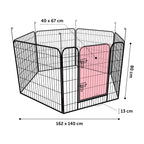 Parque Para Perro Flamingo Zecta - Negro