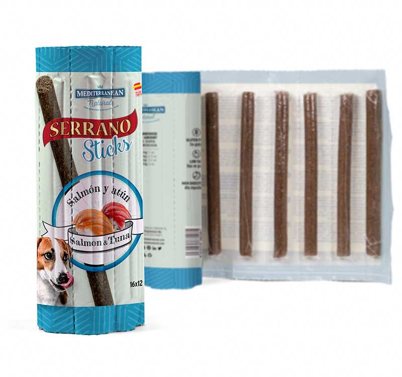 MDT Serrano Stick Perros Salmón y Atún 16 x 10 unidades