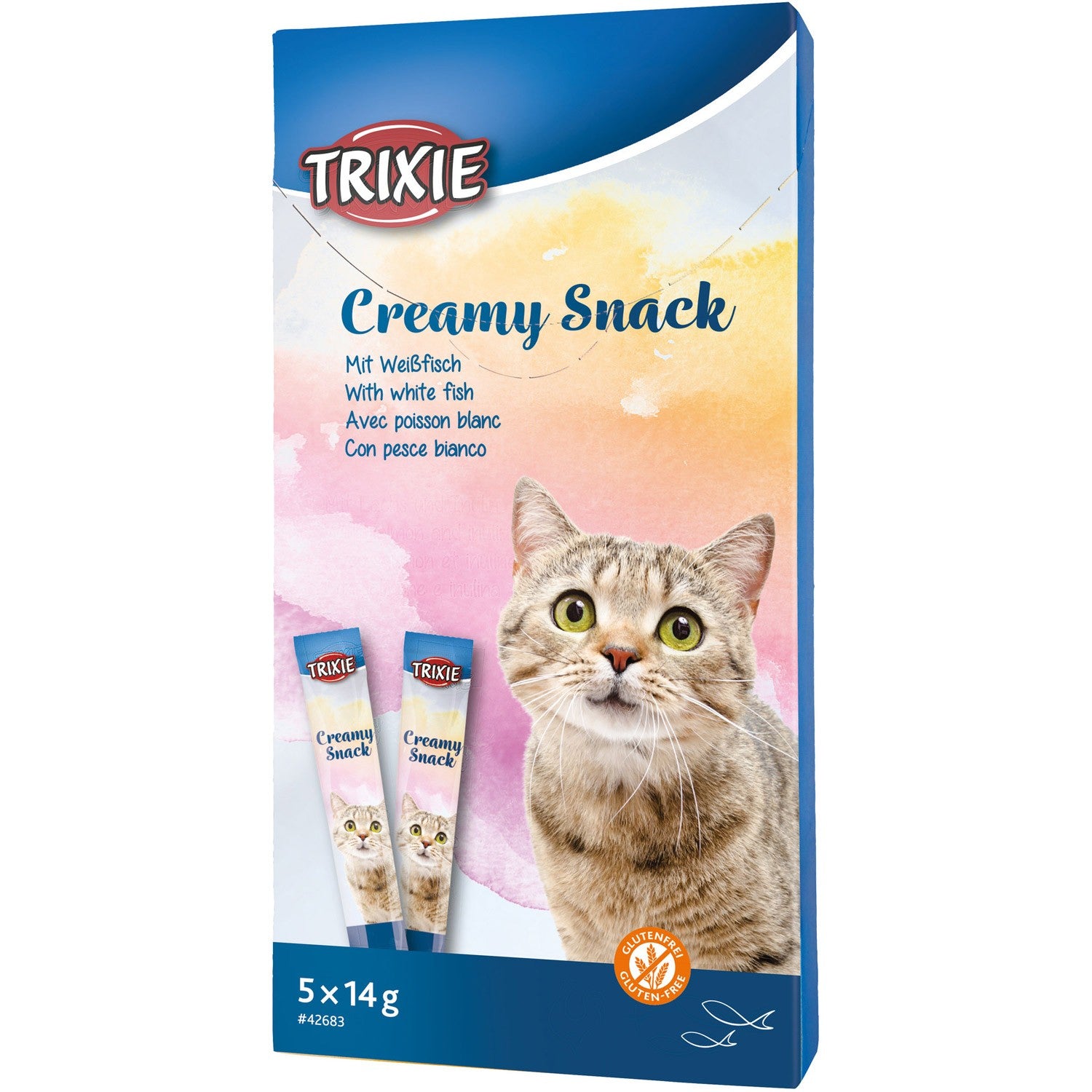 Snack cremoso de atún y pescado blanco - Pack de 6 unidades
