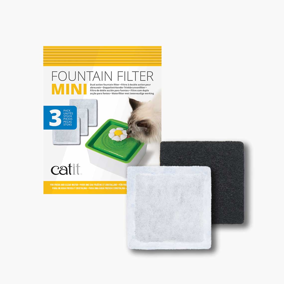 Filtros para la Catit Mini Flower Fountain – Pack de 3