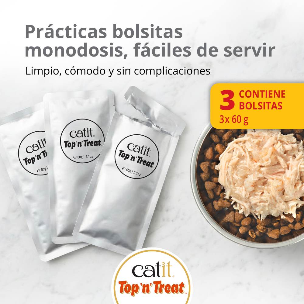Catit Top 'n' Treat de Atún - Pack de 4 unidades
