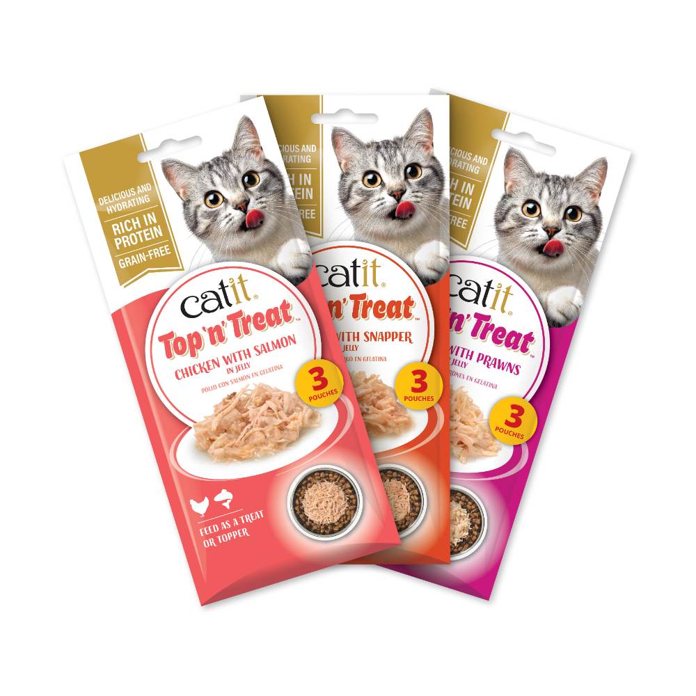 Catit Top 'n' Treat de Pollo - Pack de 8 unidades