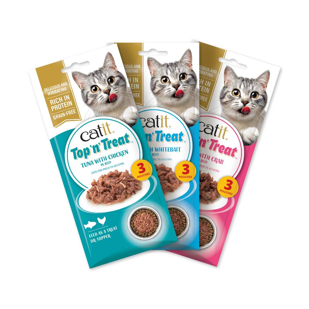 Catit Top 'n' Treat de Atún - Pack de 4 unidades