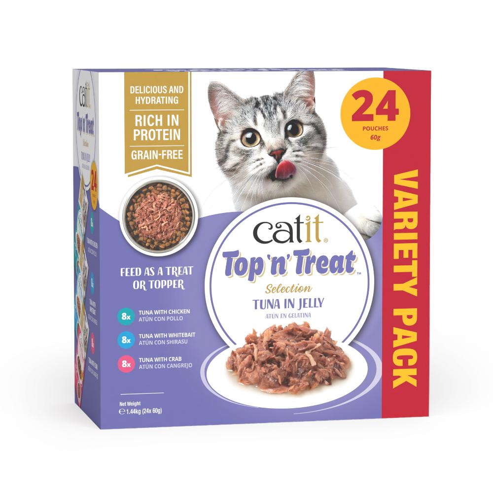 Catit Top 'n' Treat de Atún - Pack de 4 unidades