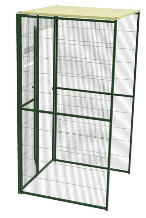 Habitáculo de seguridad vol jardín 1m2 techo plano