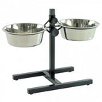 Duvo Soporte regulable con comederos 27 cm
