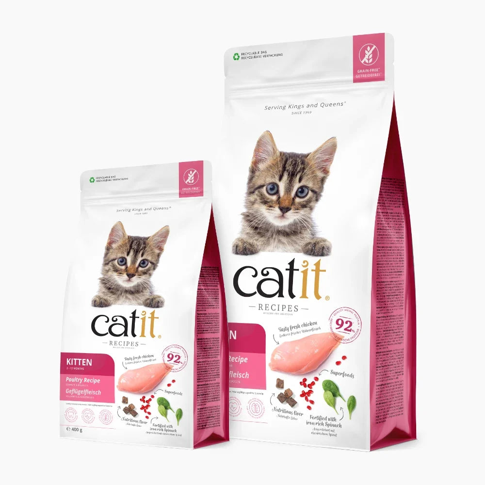 Catit Recipes Kitten Pollo, 2kg - Pack de 4 unidades
