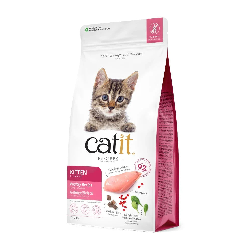 Catit Recipes Kitten Pollo, 2kg - Pack de 4 unidades