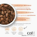 Catit Recipes Adulto Aves, 2kg - Pack de 4 unidades