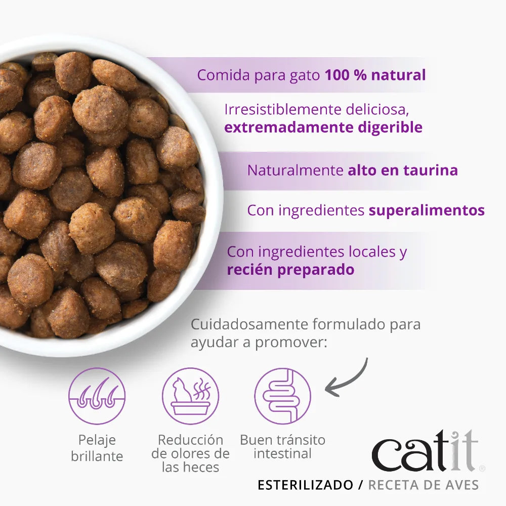 Catit Recipes Esterilizado Aves, 400g - Pack de 6 unidades
