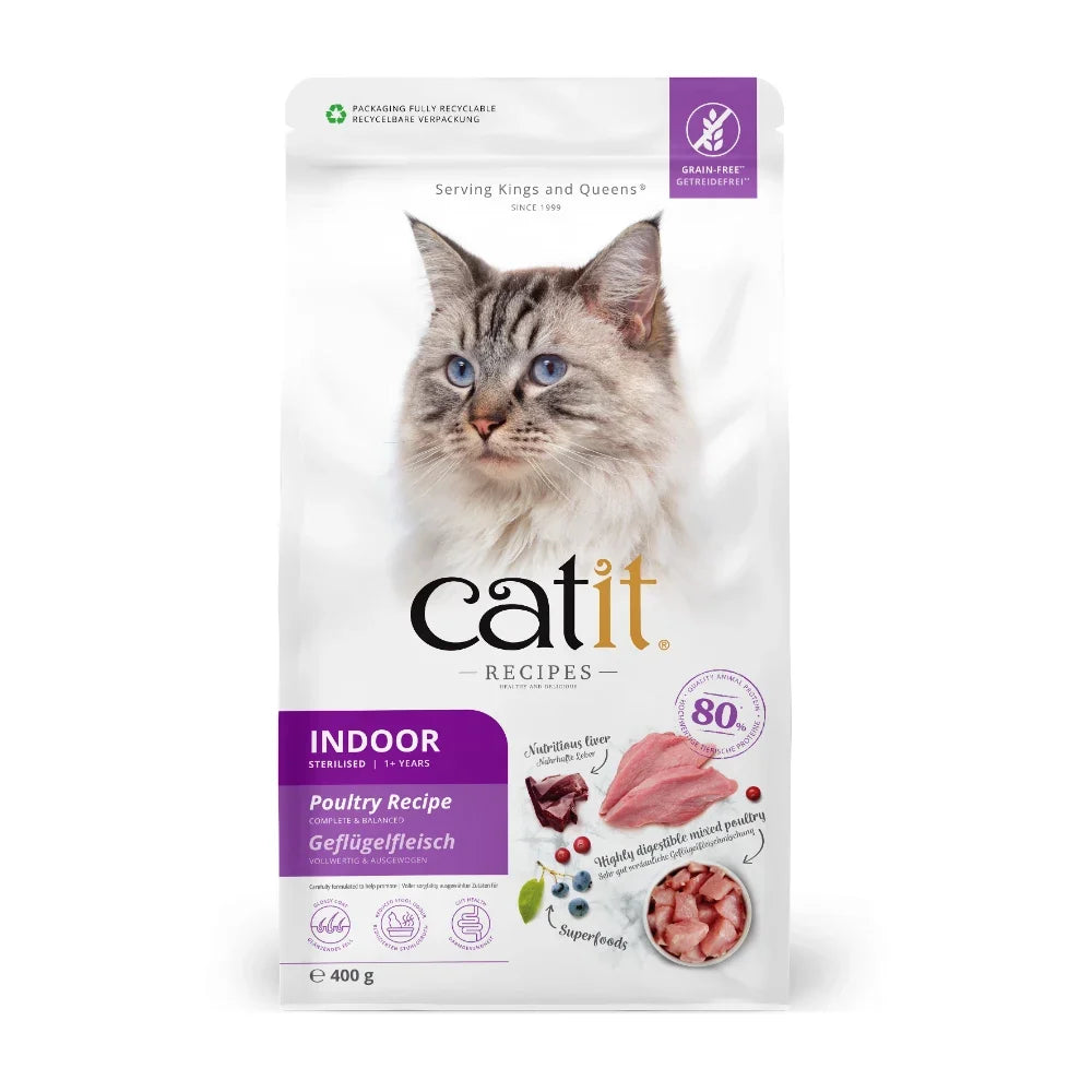 Catit Recipes Esterilizado Aves, 400g - Pack de 6 unidades
