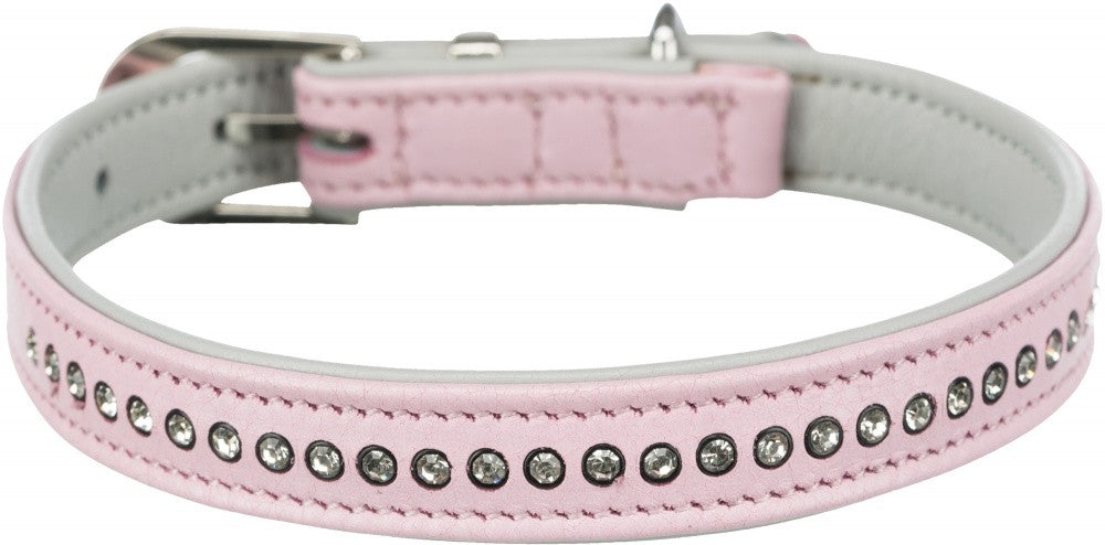 Outlet Trixie Collar para perros piel Rosa 27-33 cm