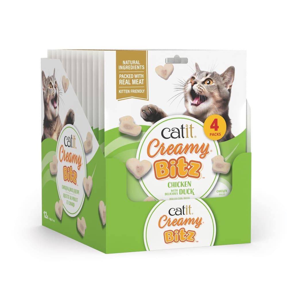 Catit Creamy Bitz Snacks blandos - Pack de 8 unidades