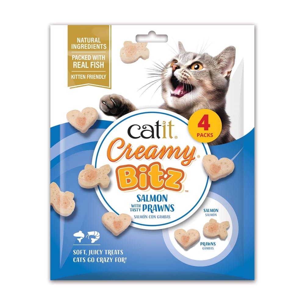 Catit Creamy Bitz Snacks blandos - Pack de 8 unidades