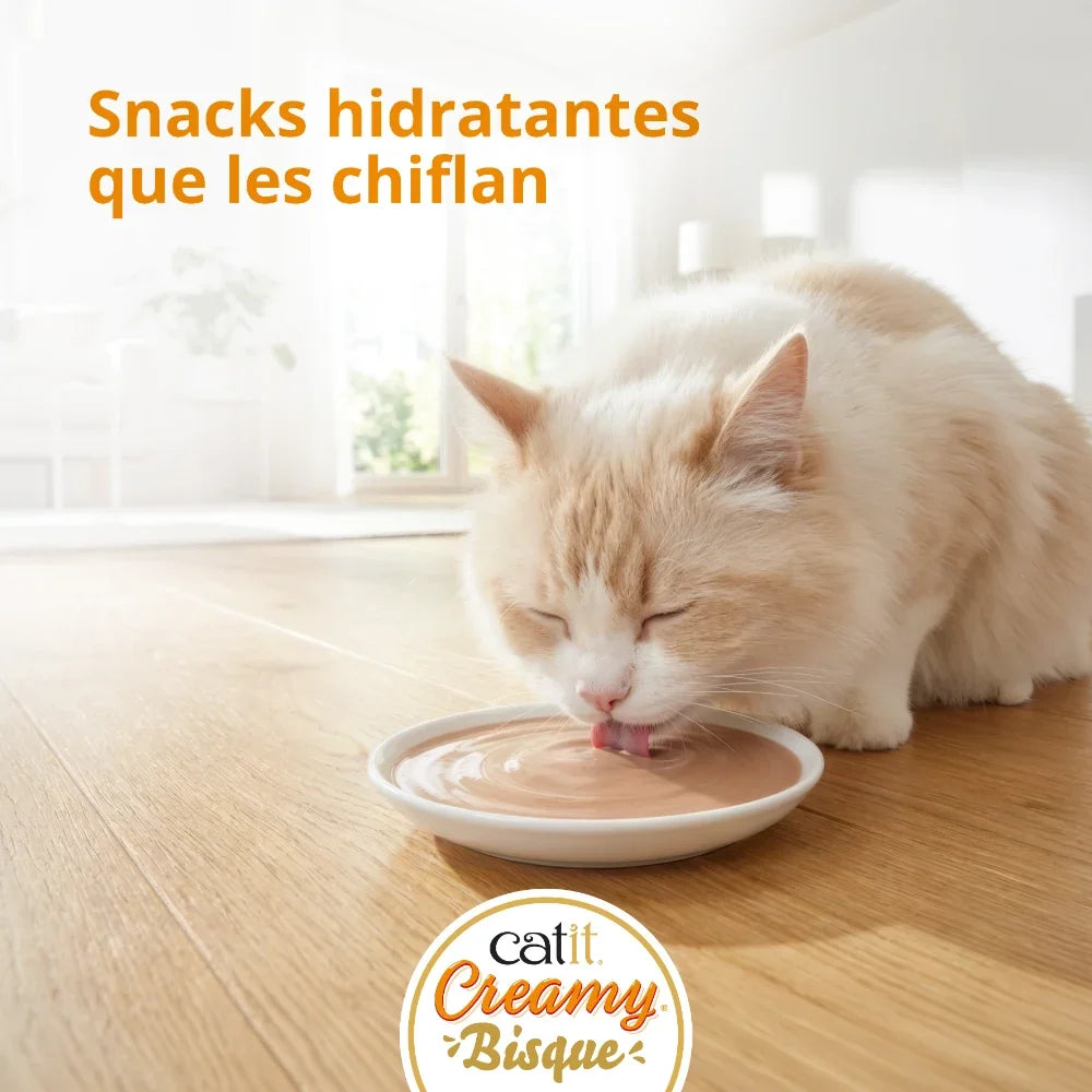 Catit Creamy Bisque con Atún - Pack de 10 unidades