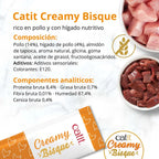 Catit Creamy Bisque con Pollo - Pack de 10 unidades