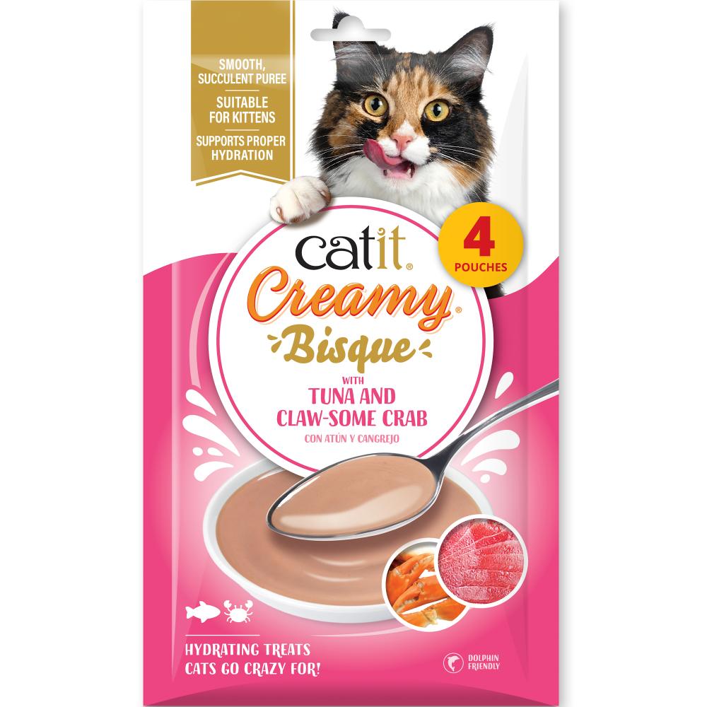 Catit Creamy Bisque con Atún - Pack de 10 unidades