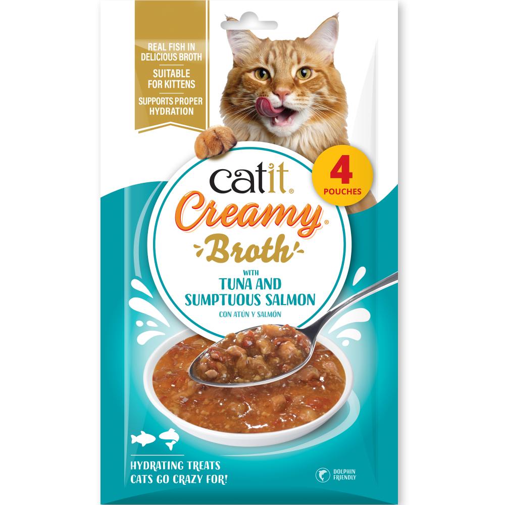 Catit Creamy Broth Atún - Pack de 10 unidades
