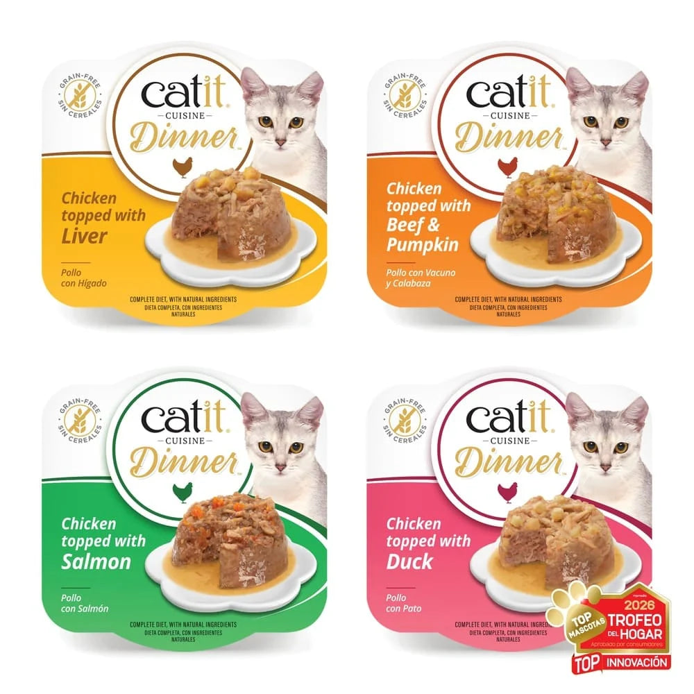 Catit Cuisine Dinner de Pollo - Pack de 6 unidades