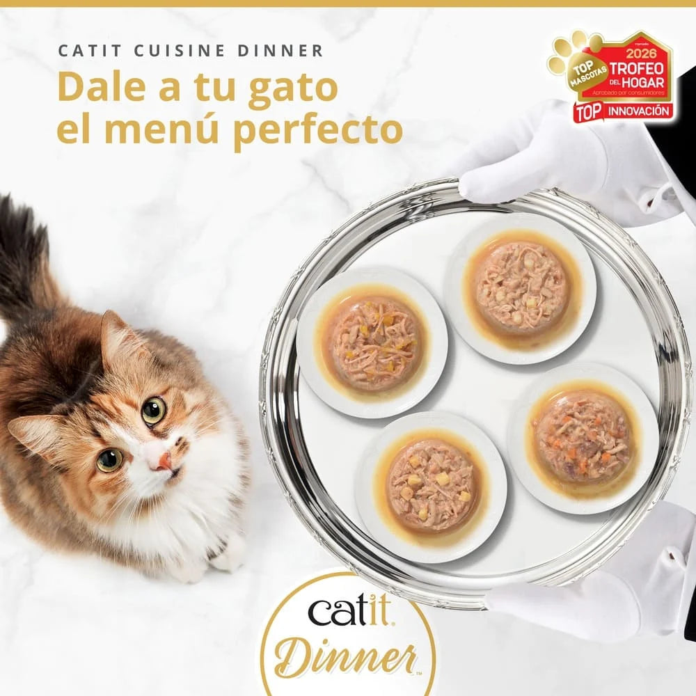 Catit Cuisine Dinner de Pollo 75g - Pack de 6 unidades