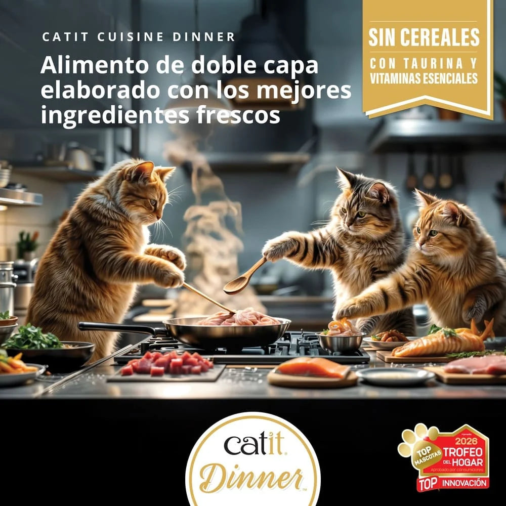 Catit Cuisine Dinner de Pollo - Pack de 6 unidades