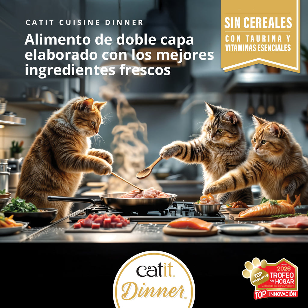 Catit Cuisine Dinner Pescado 75g - Pack de 6 unidades