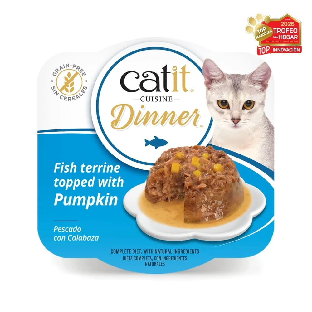 Catit Cuisine Dinner Pescado 75g - Pack de 6 unidades