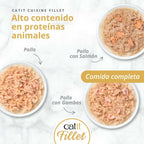 Pollo desmenuzado para gatos Catit Cuisine Fillet