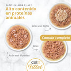 Atún desmenuzado para gatos Catit Cuisine Fillet 75g - Pack de 12 unidades