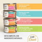 Dúo de carne con toppings para gatos Catit Cuisine Duet 75g - Pack de 12 unidades