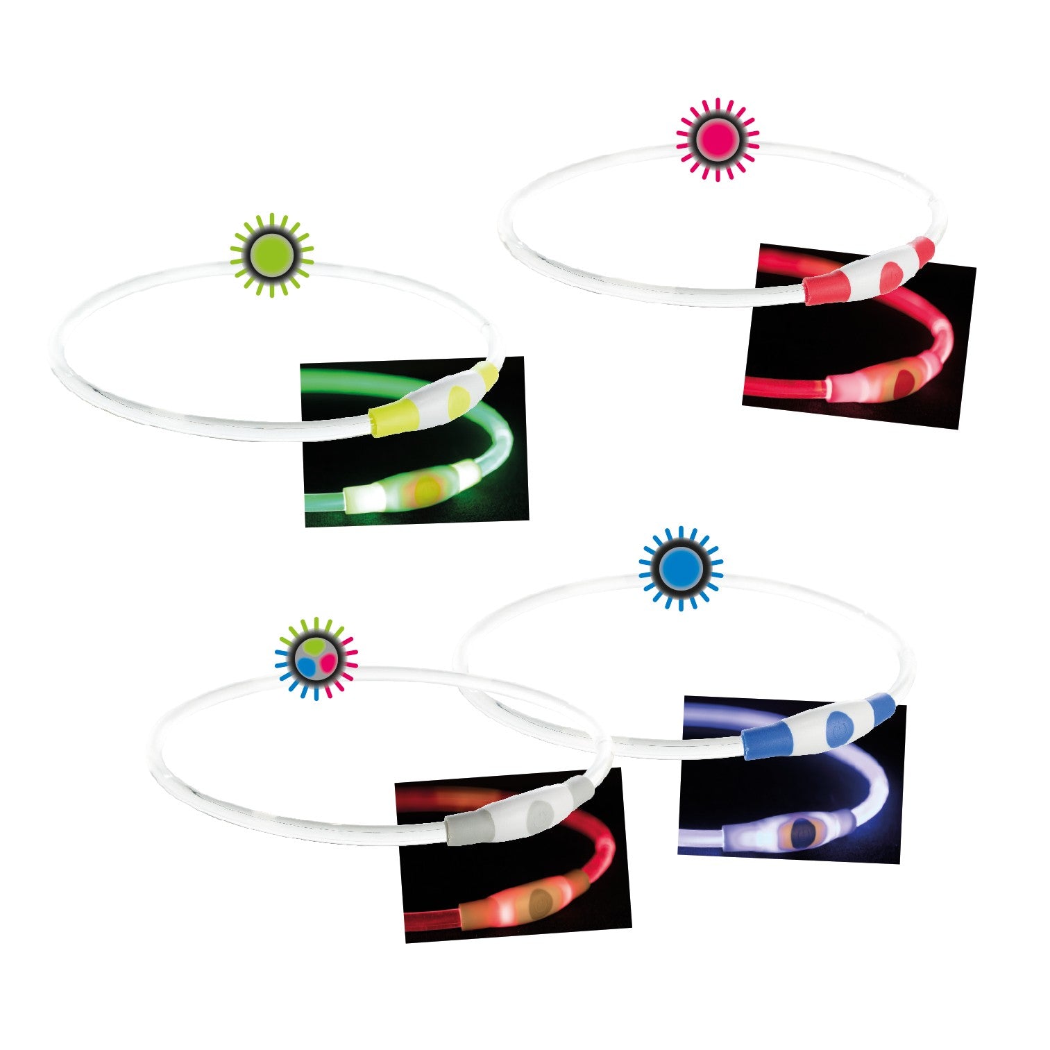 Collar de Aro Flash USB - Pack de 2 unidades verde