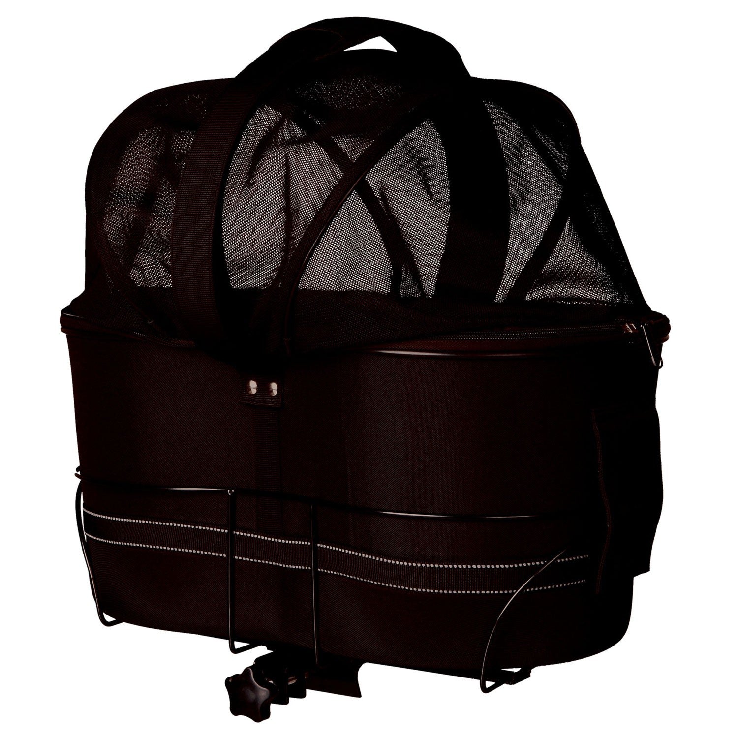 Cesta para Bicicleta para portaequipajes anchos negro