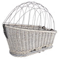 Cesta Bicicleta para Perros para Portaequipajes Bicicleta gris