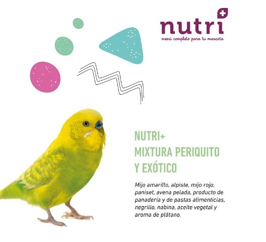 Nutri+ Aves Mixtura Periquito y Exóticos 900gr