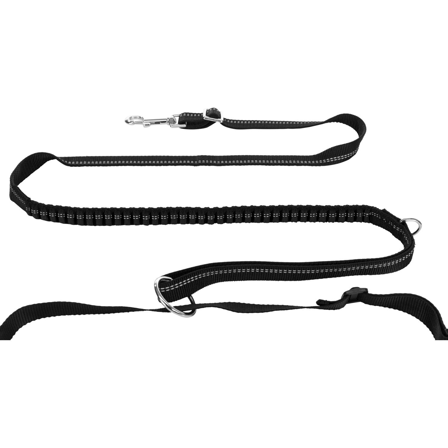 Cinturón para correr con correa gris/negro