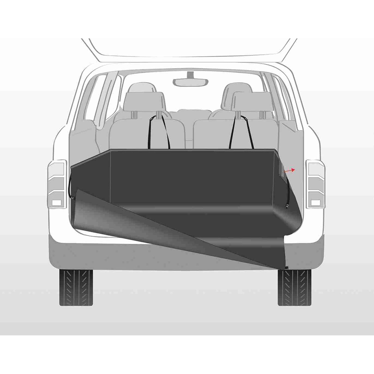Funda Protectora Maletero Coche negro