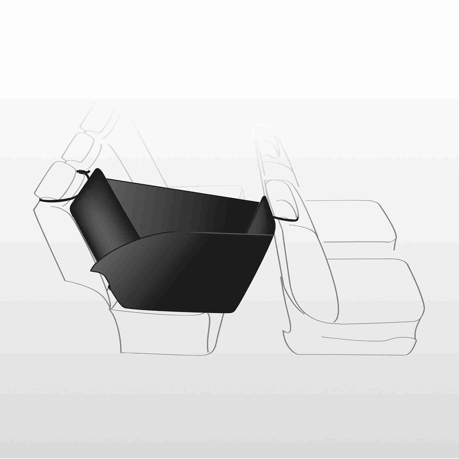 Funda Protectora Asientos Coche negro/beige
