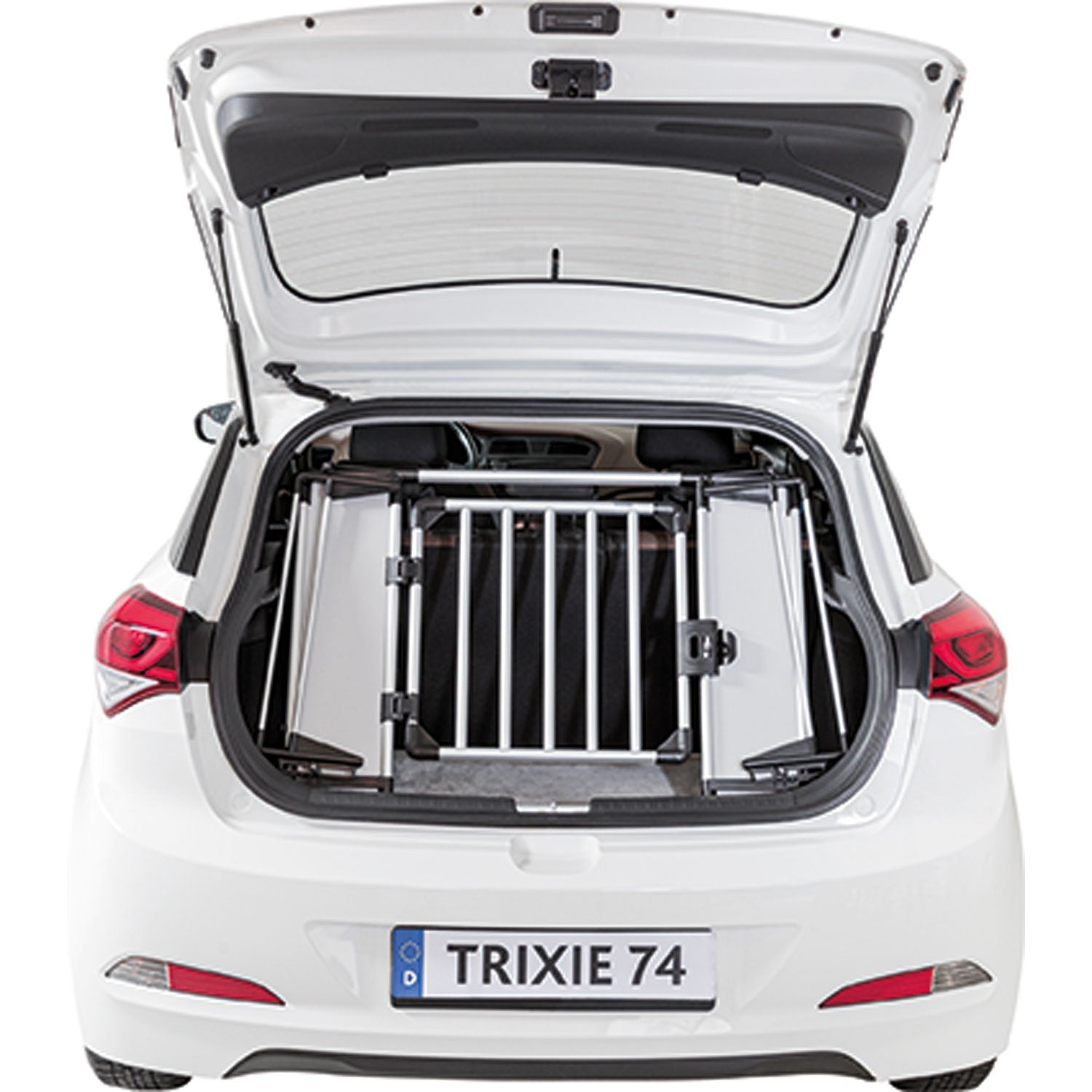 Rejilla Trasera Universal para Coches plata/negro