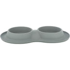 Set Comederos, silicona/acero inoxidable gris