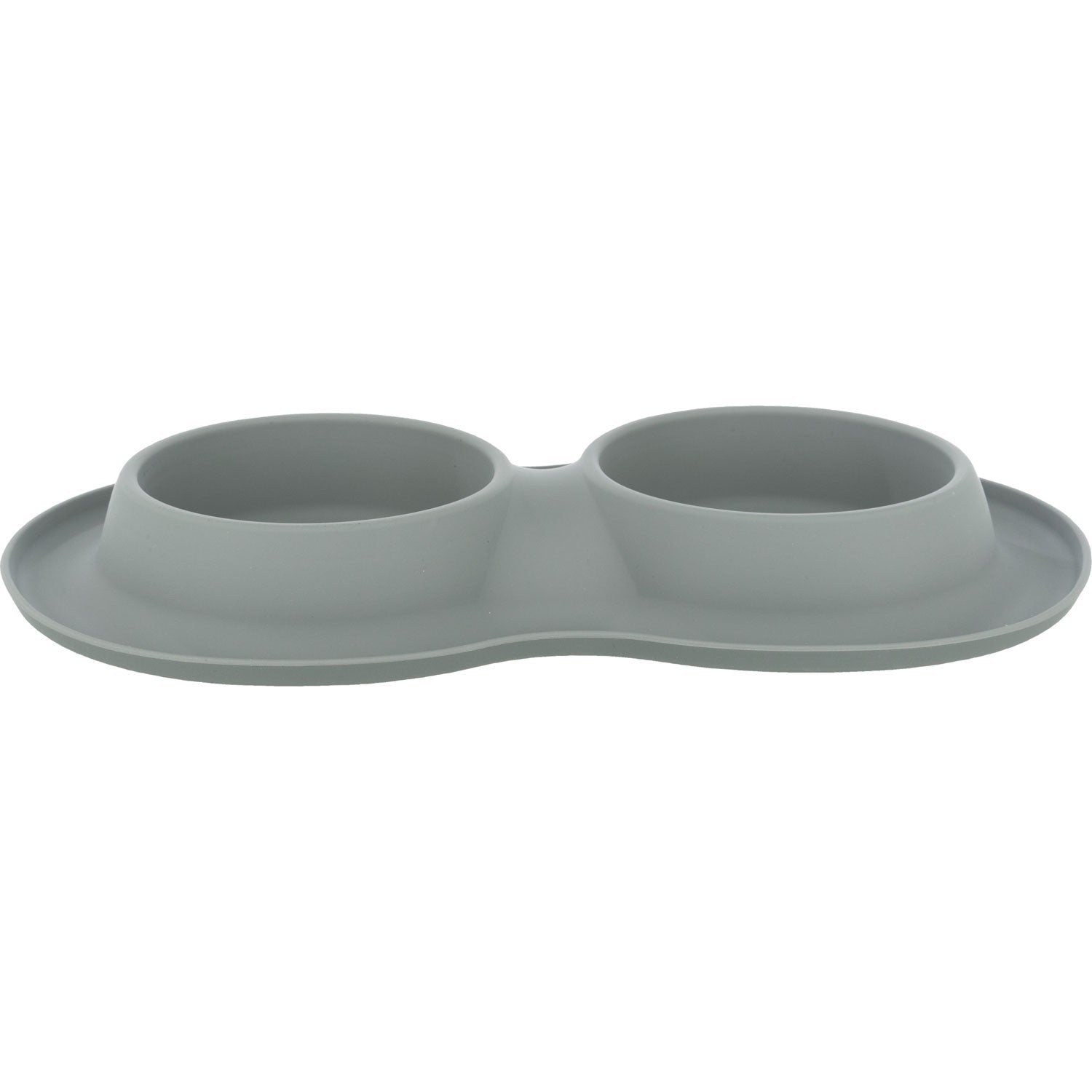 Set Comederos, silicona/acero inoxidable gris