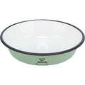 Comedero, esmalte/acero inoxidable verde